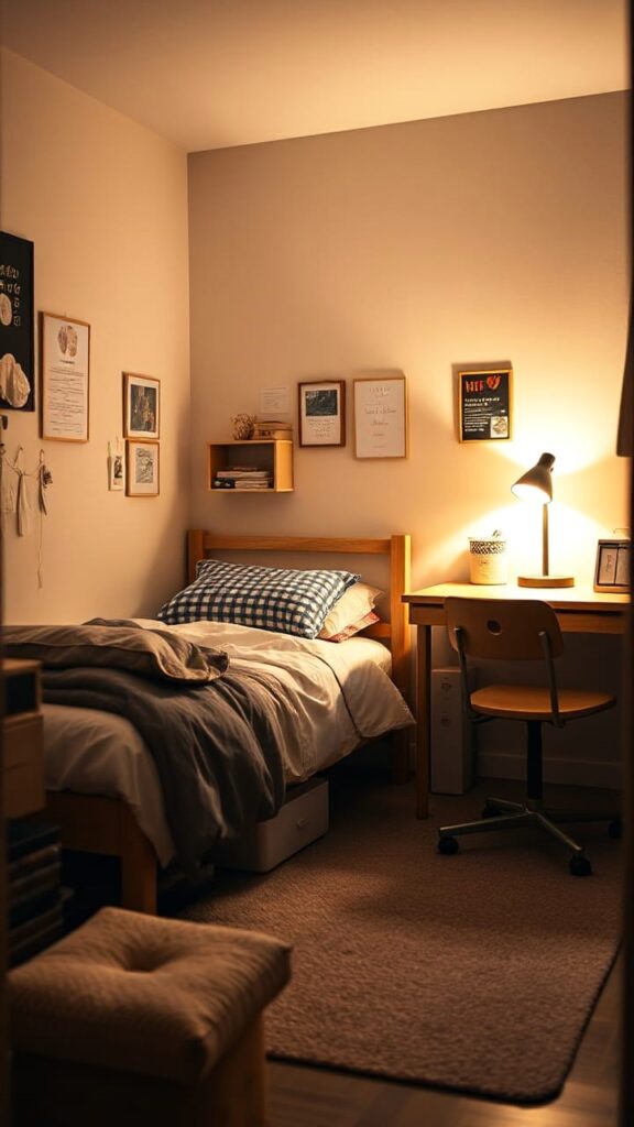 Bed + Study Zone Layout