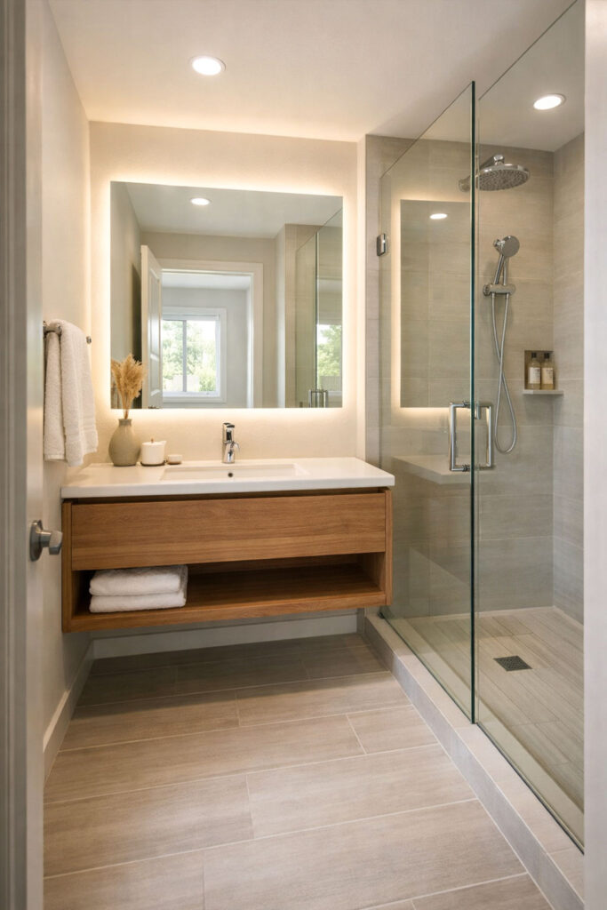 Bright Small Bathroom That Feels Spacious