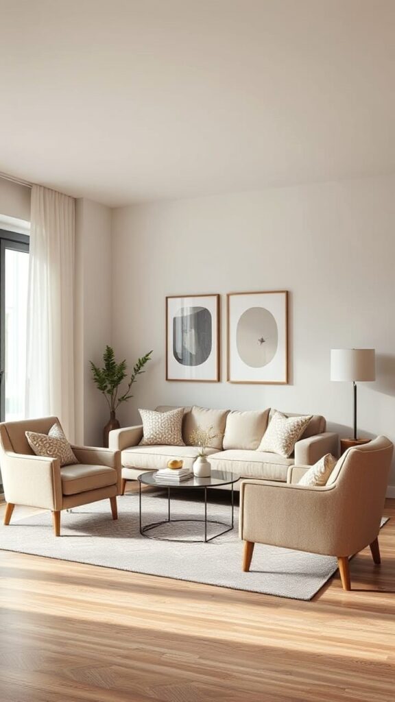COORDINATED COLOR PALETTE LIVING ROOM
