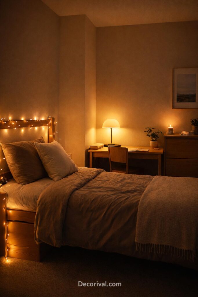 Cozy Dorm Lighting Transformation
