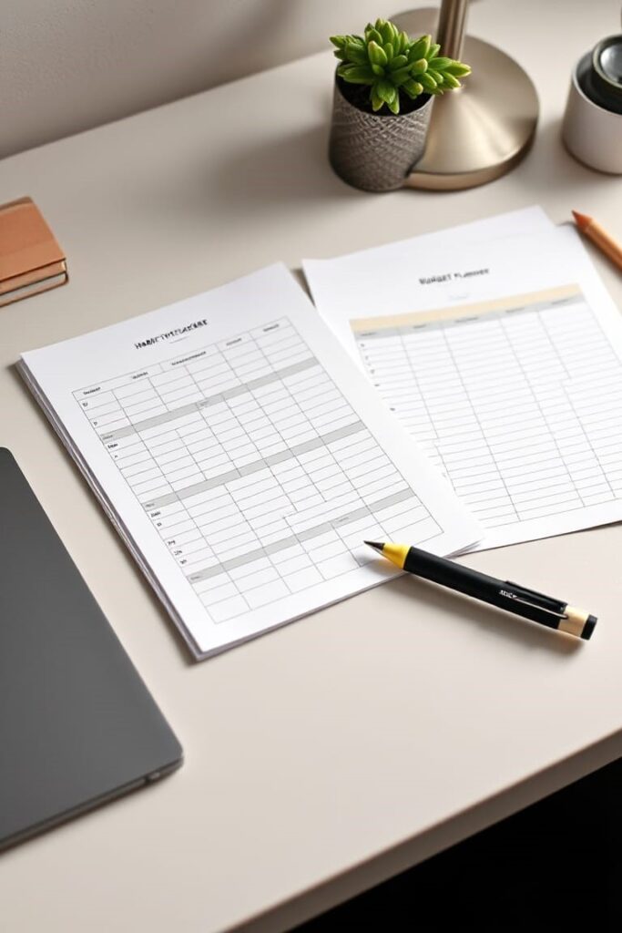 HABIT TRACKER & BUDGET PAGES