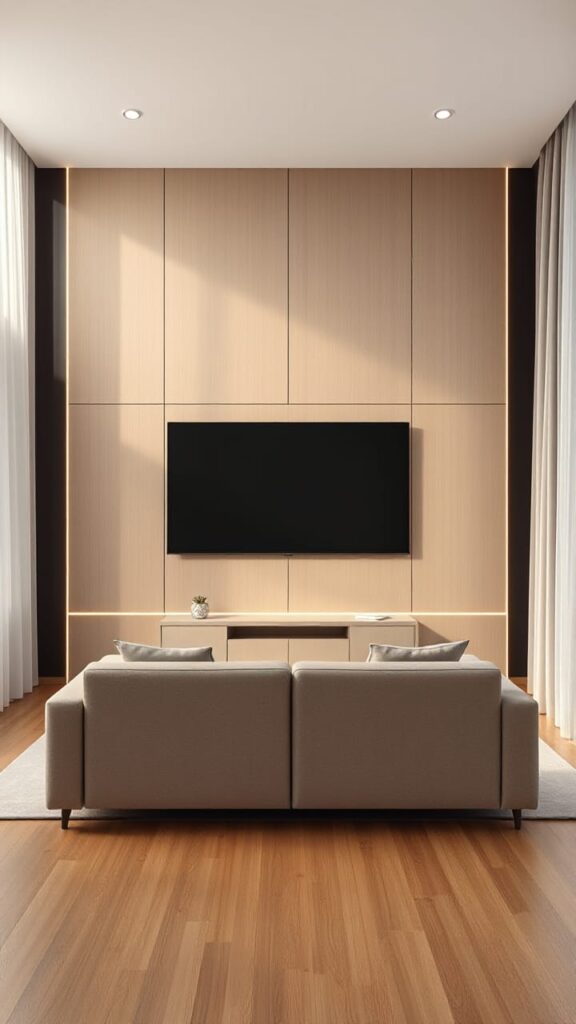 Sleek Minimalist TV Wall Design Ideas