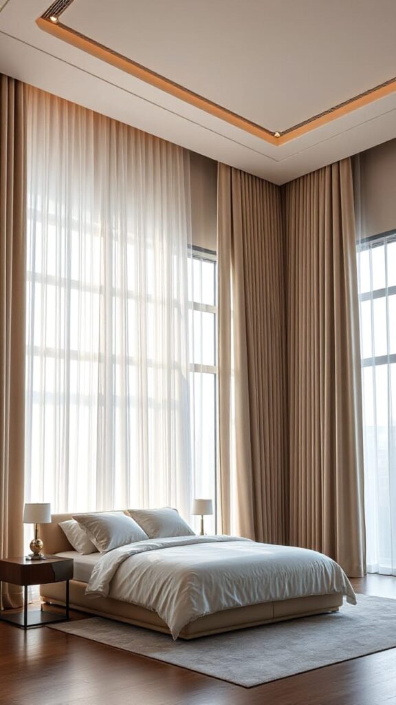 Hotel-Style Bedroom Window Styling for a Luxury Apartment Look