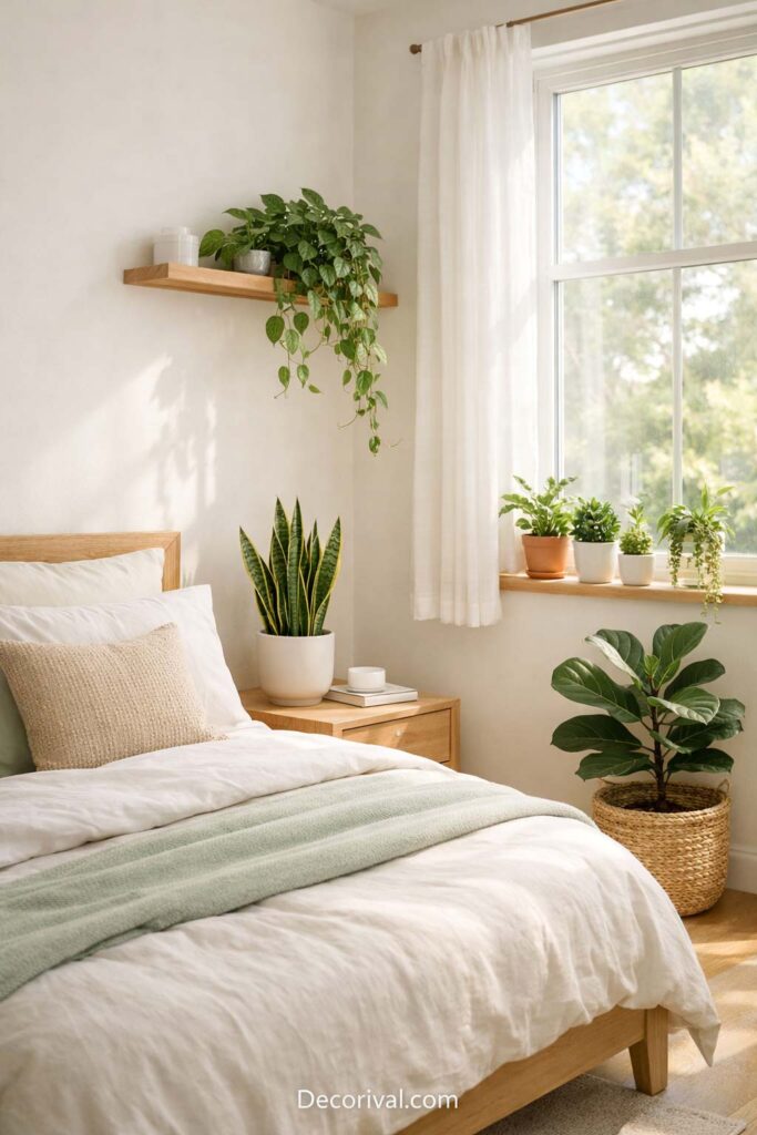 Indoor Plants Bedroom Fresh Look