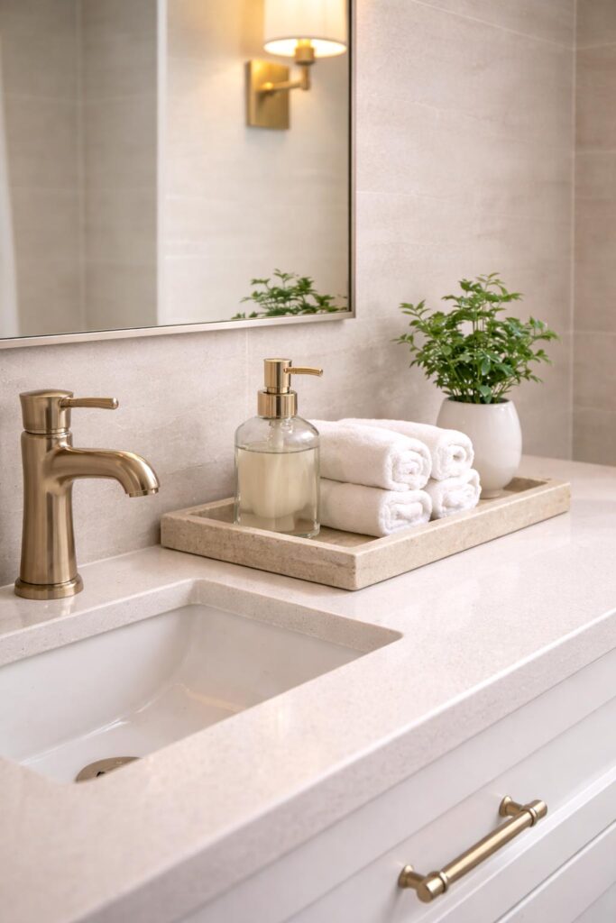 Luxury Hotel Style Bathroom Countertop