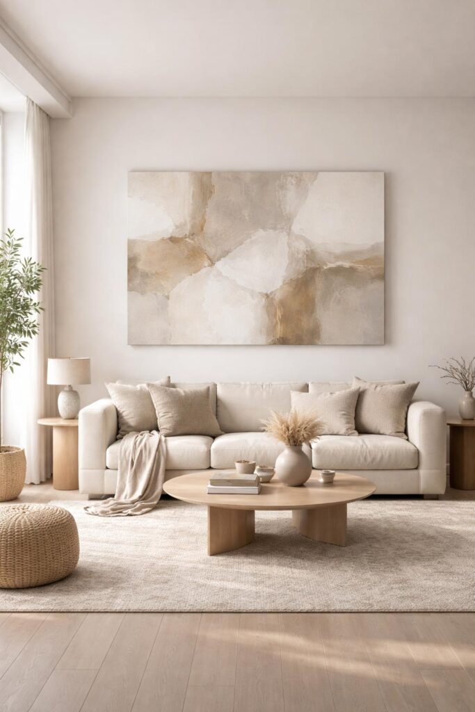Luxury Neutral Abstract Wall Art