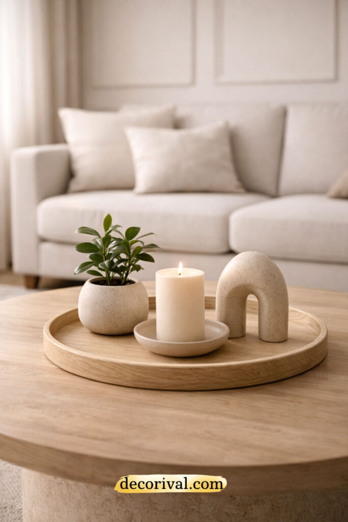 Minimal Coffee Table Decor Styling