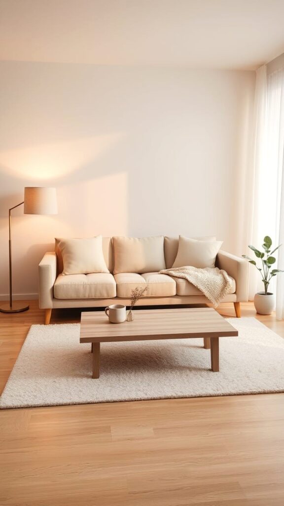 Minimalist Living Room Goals | The Dream Cozy Home