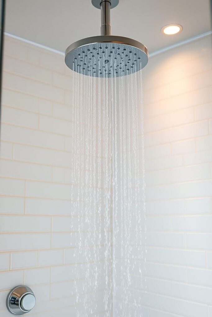 Modern Bathroom Shower with Rainfall Head