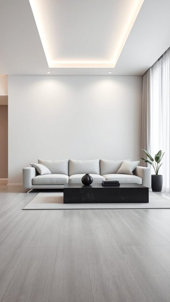 Modern Minimalist Living Room | Sleek Contemporary Style