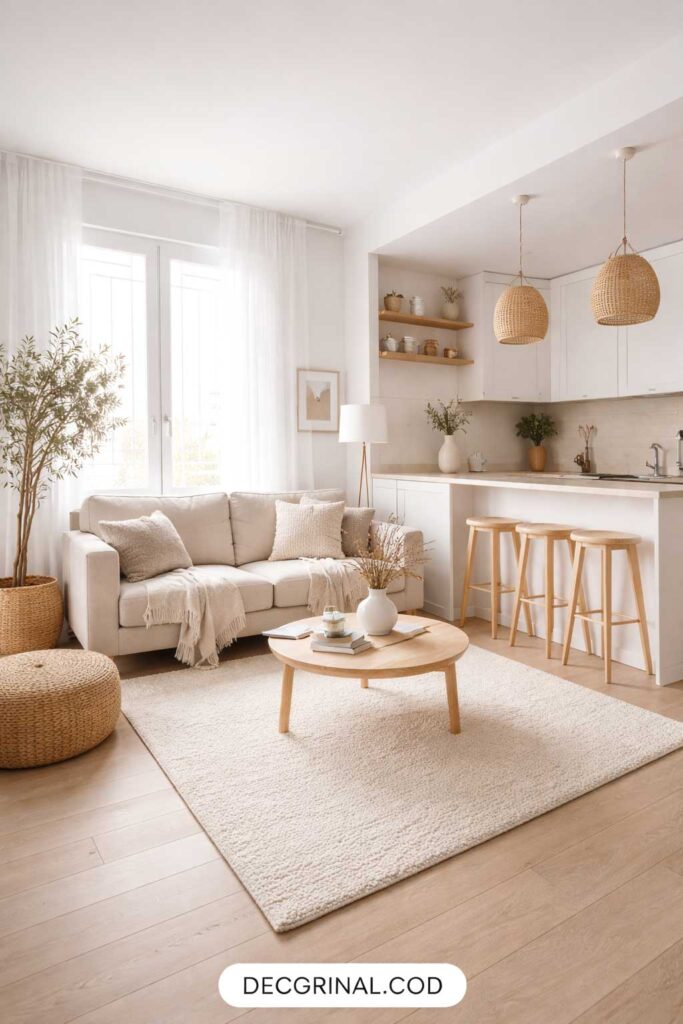 Neutral Color Apartment Decor