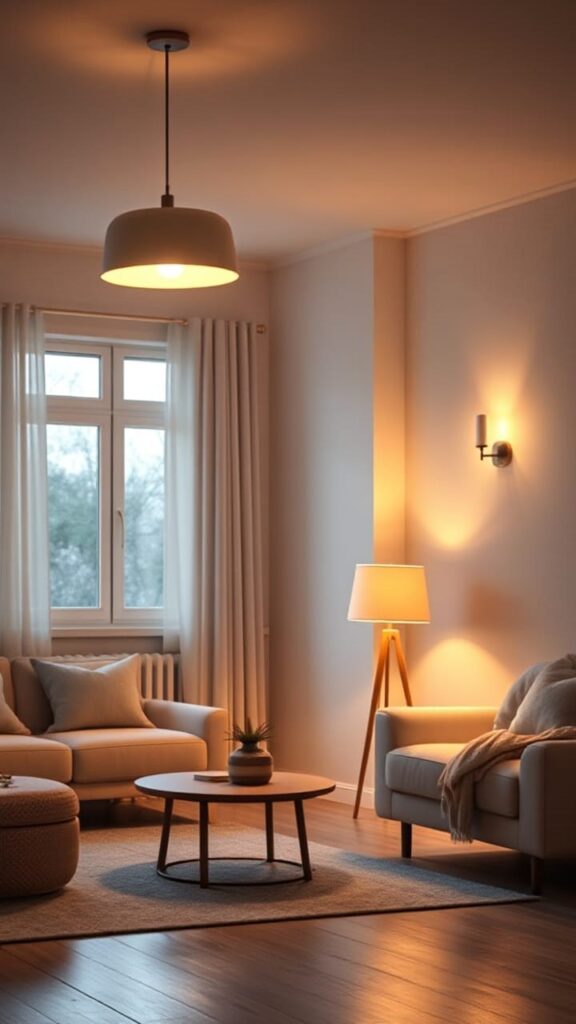 SCANDINAVIAN LAYERED LIGHTING SETUP