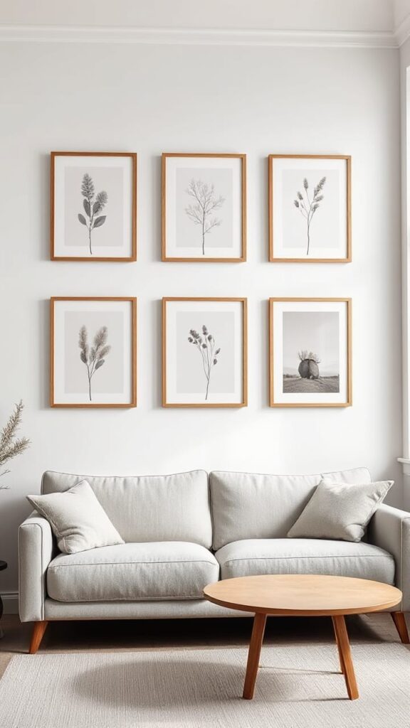 SCANDINAVIAN WALL DECOR ABOVE SOFA