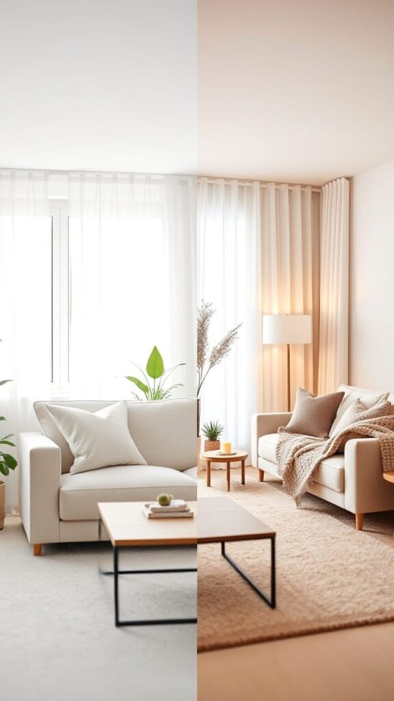 Seasonal Minimalist Decor | Summer vs Winter Styling