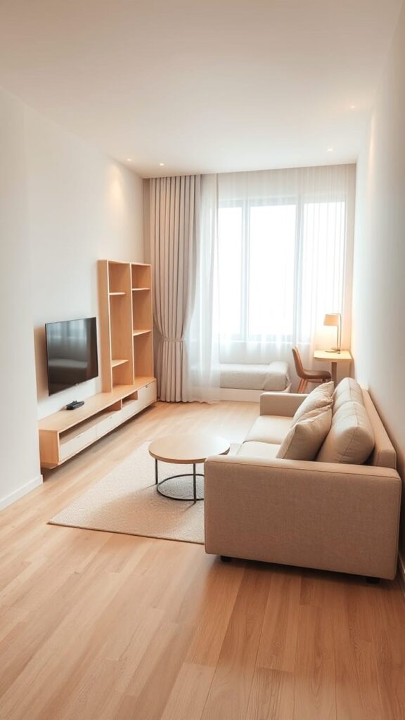 Studio Apartment Ideas | Functional Minimalist Small Space Design