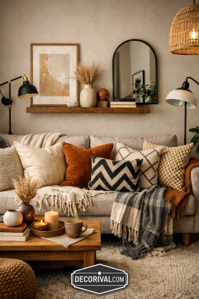 Throw Pillows Cozy Apartment