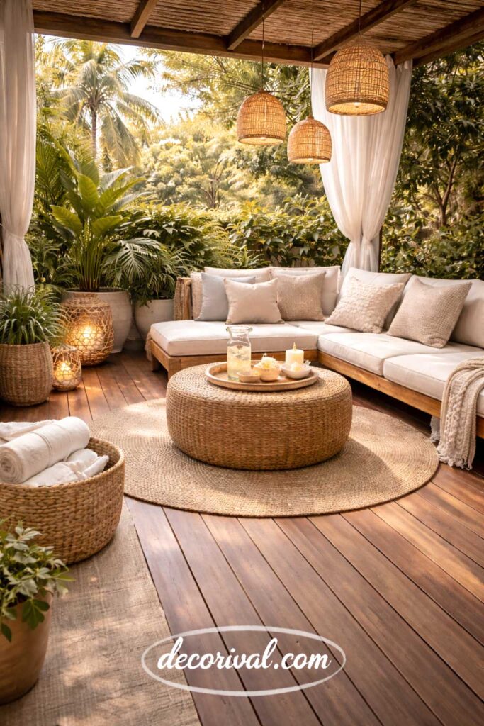 Warm Neutral Terrace Spa