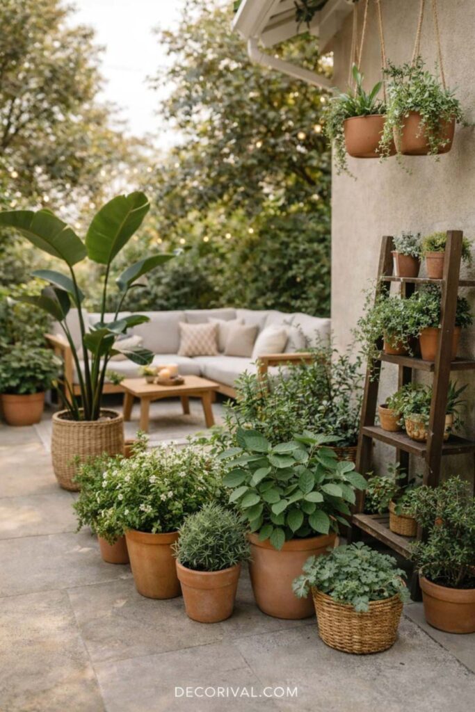 Backyard Plants and Green Decor