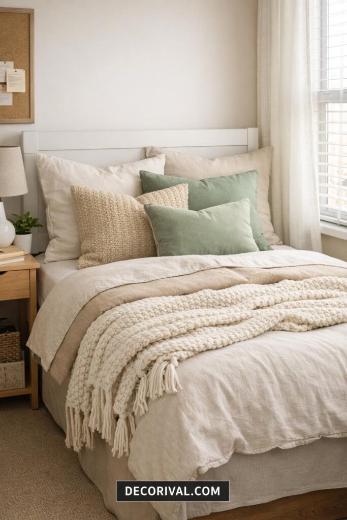Boutique Style Dorm Bedding Setup