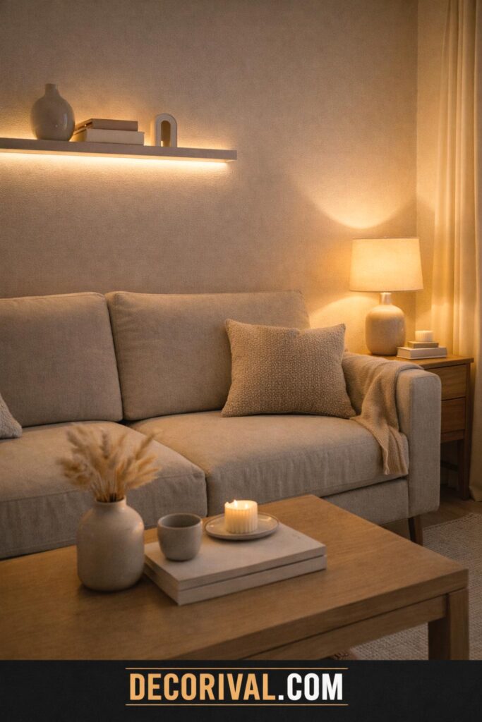 Cozy Layered Lighting Setup