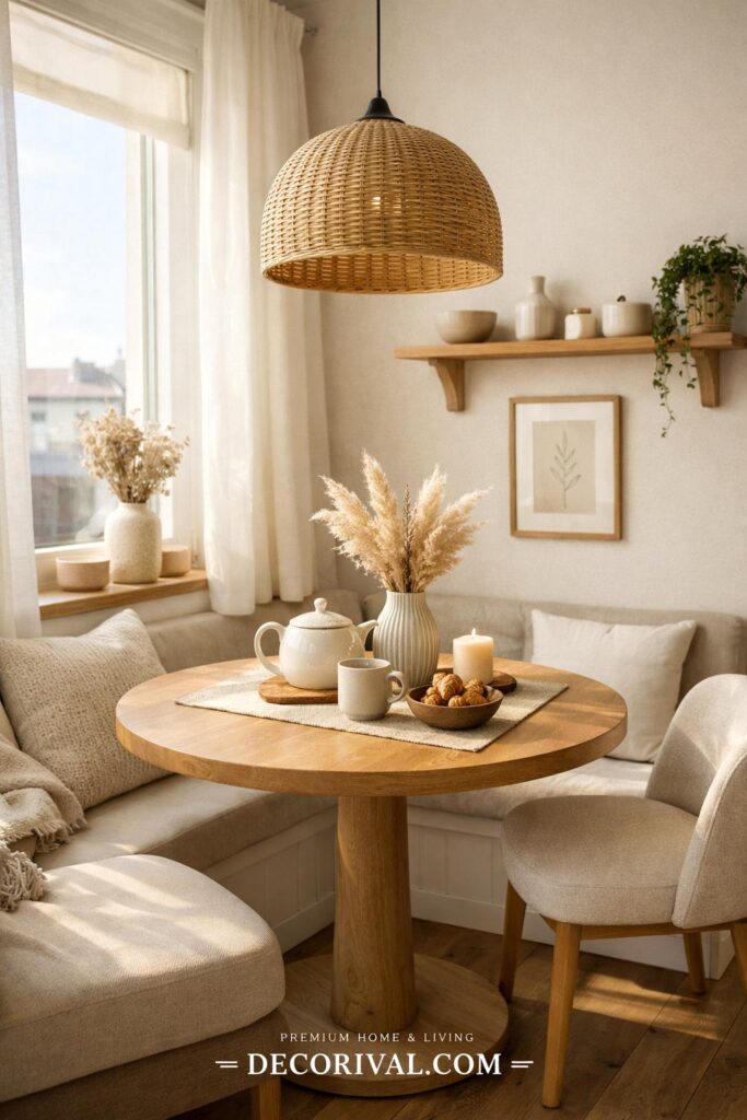 Cozy Small Apartment Dining Nook