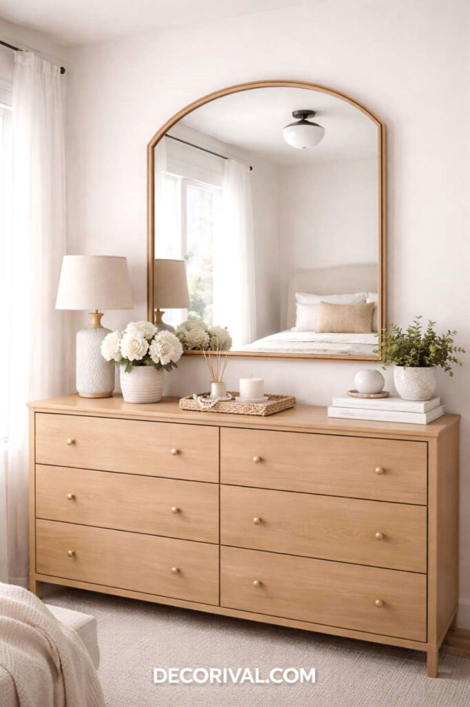 DIY Statement Mirror Upgrade for a Brighter Room
