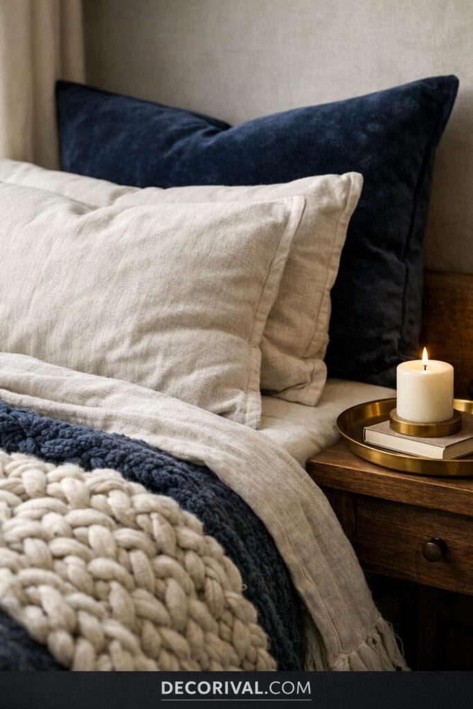 Luxury Navy Texture Layering