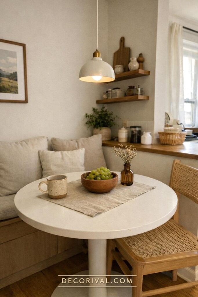 Minimal Pendant Light Dining Nook