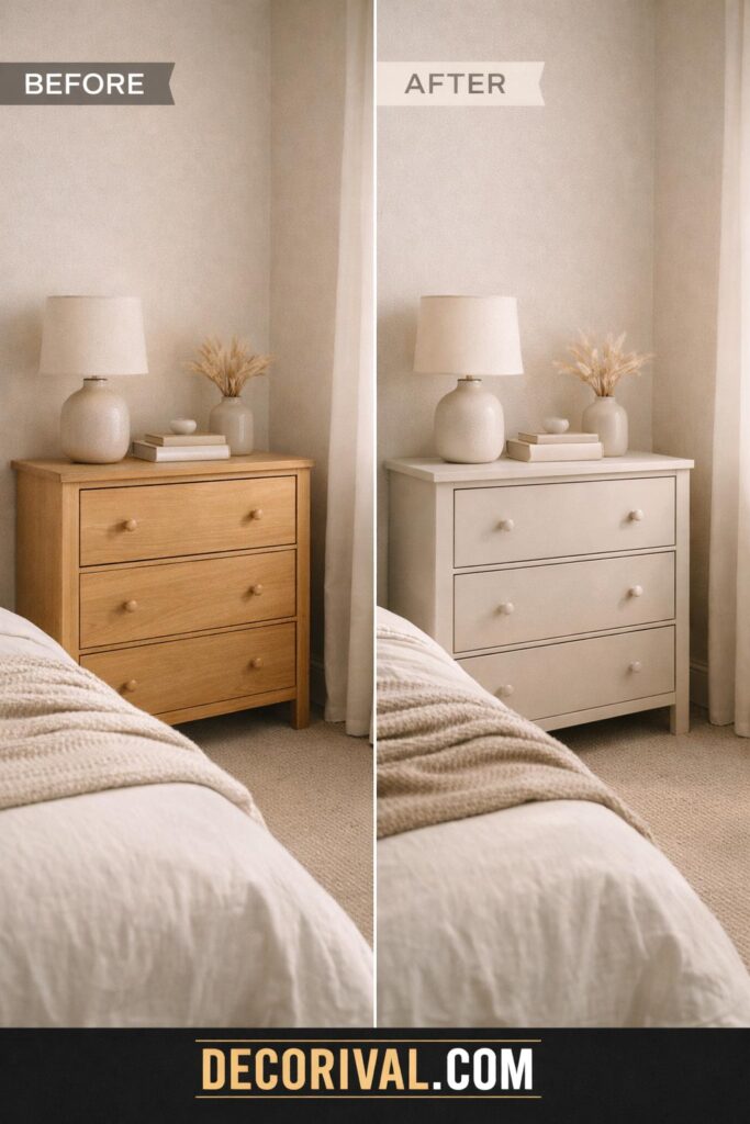 Neutral Painted Furniture Makeover