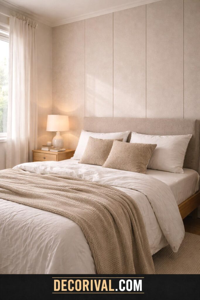 Neutral Textured Accent Wall