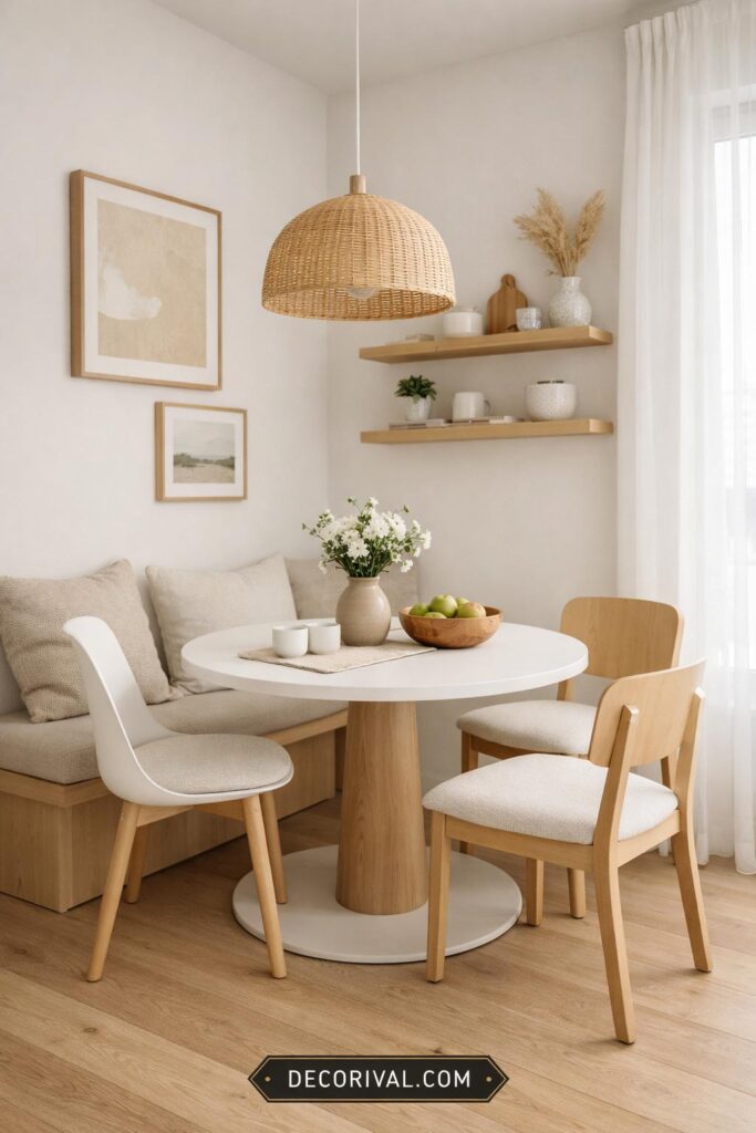 Round Table Minimal Dining Nook