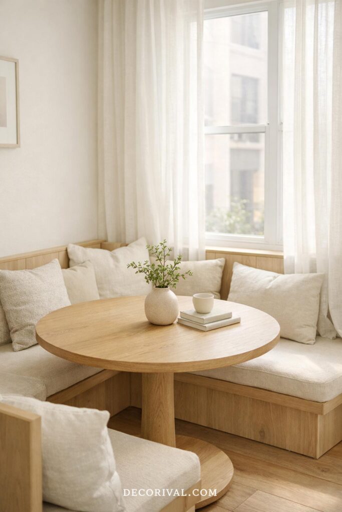 Window Side Dining Nook Styling