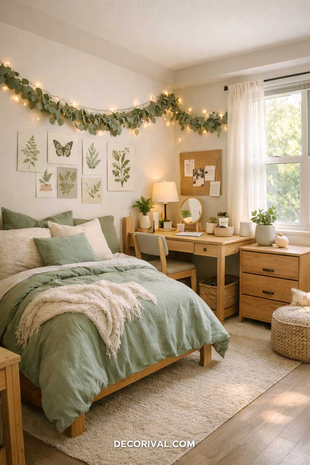 Sage Green Dorm Roomnull