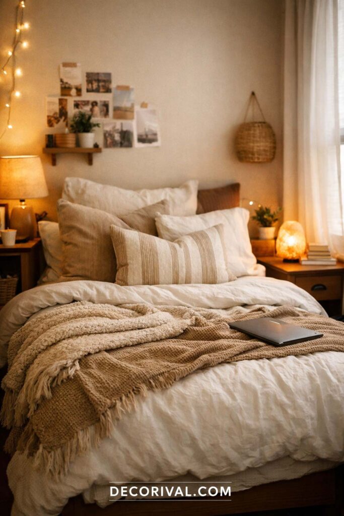 Cozy Dorm Bedding Setup