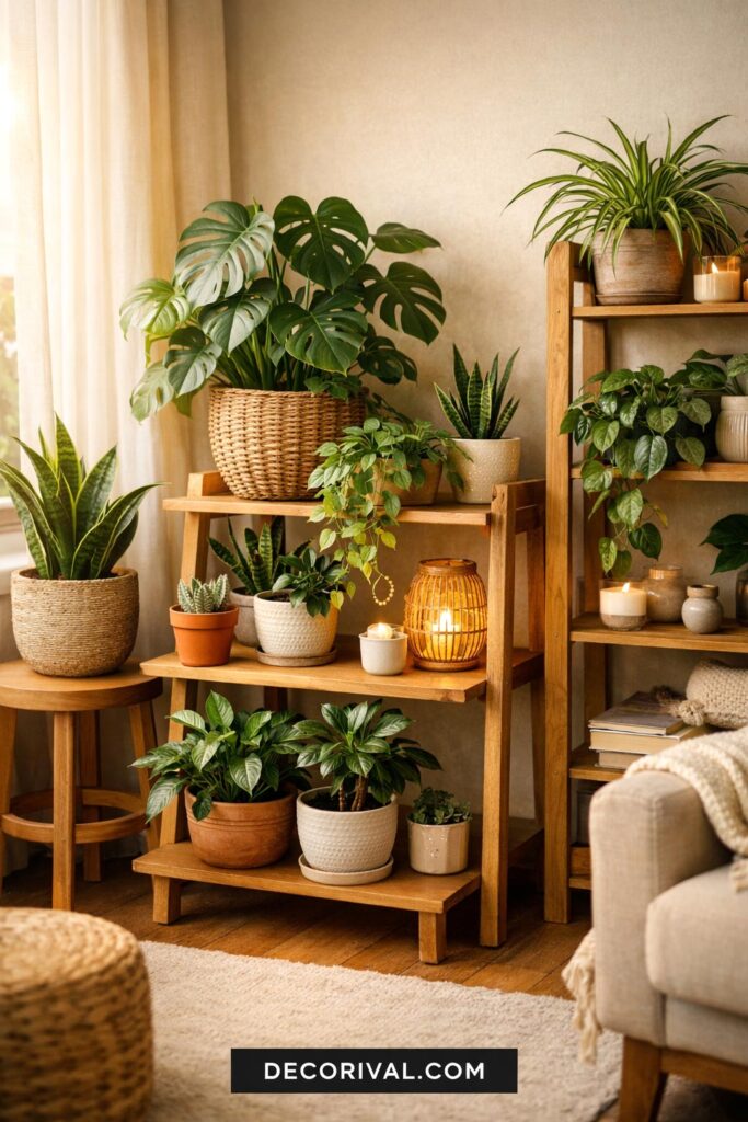 DIY Indoor Plant Corner Decor