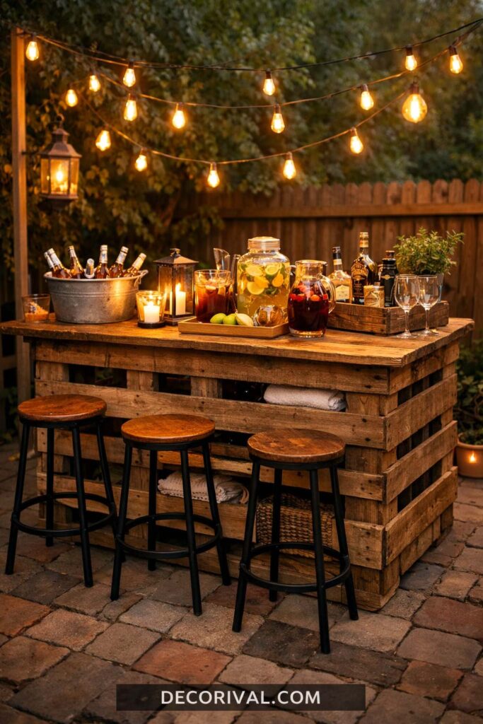 DIY Pallet Bar Table