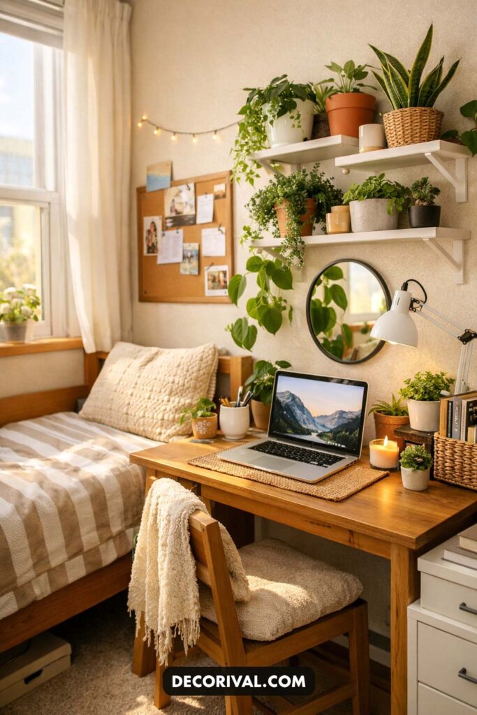 Dorm Room Plant Decor
