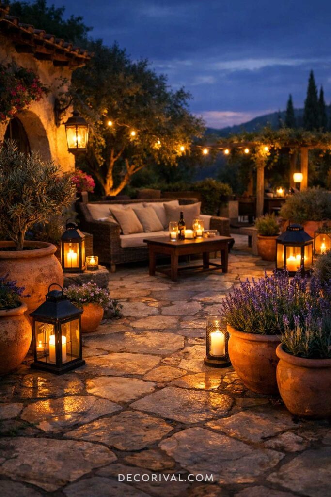 Mediterranean Garden Lighting