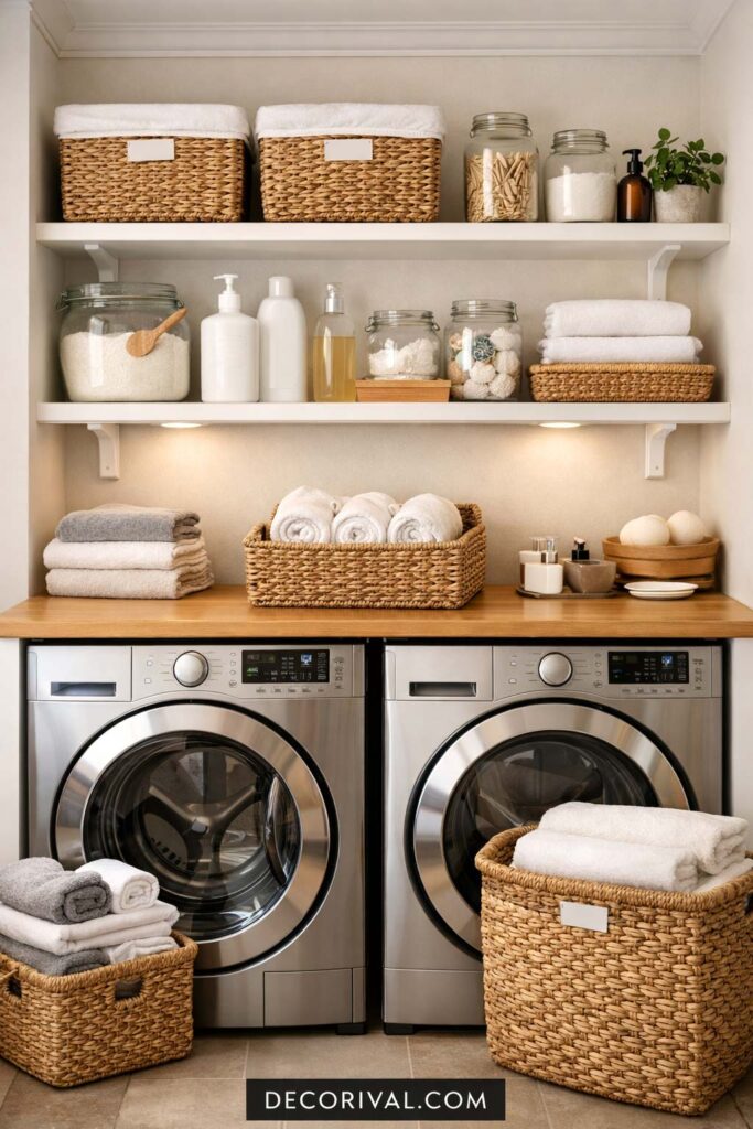 Modern Organized Laundry Room