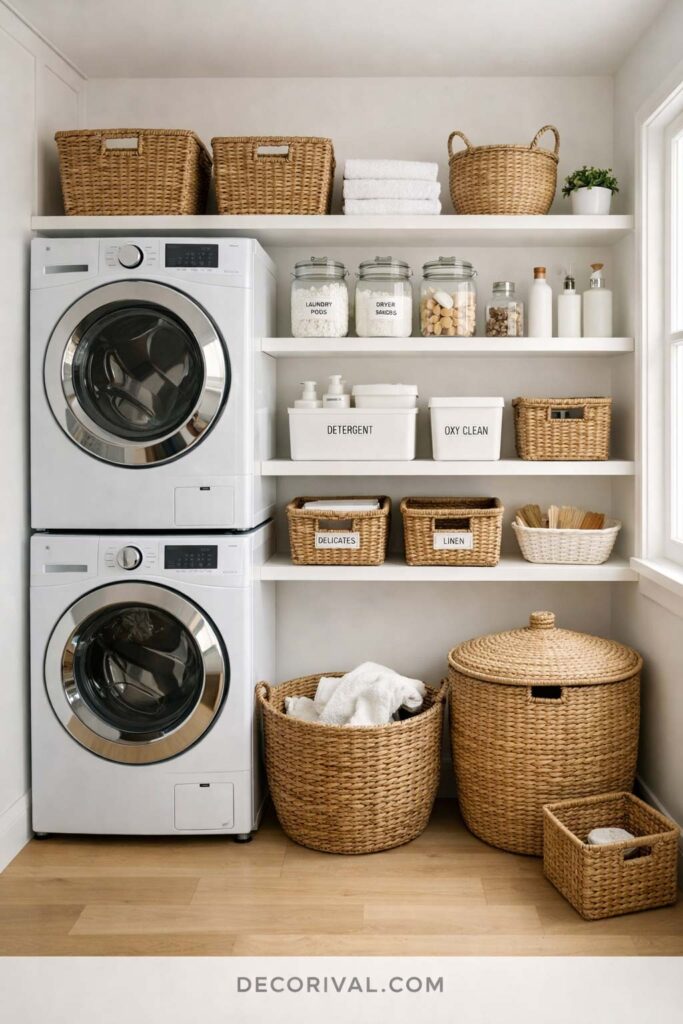 Organized Modern Laundry Room Design