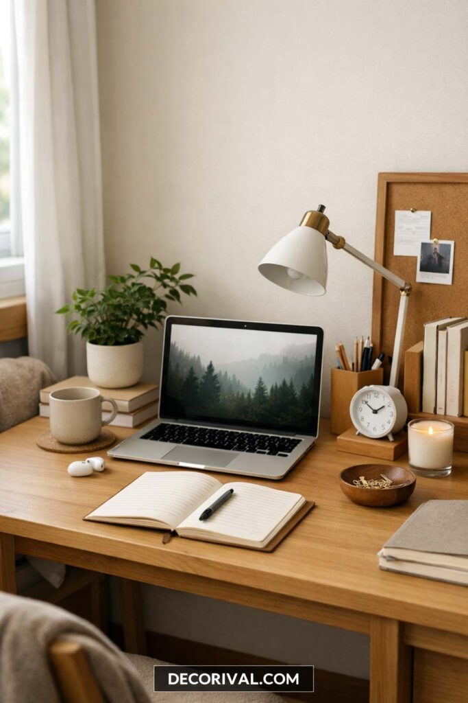 Small Dorm Room Study Area