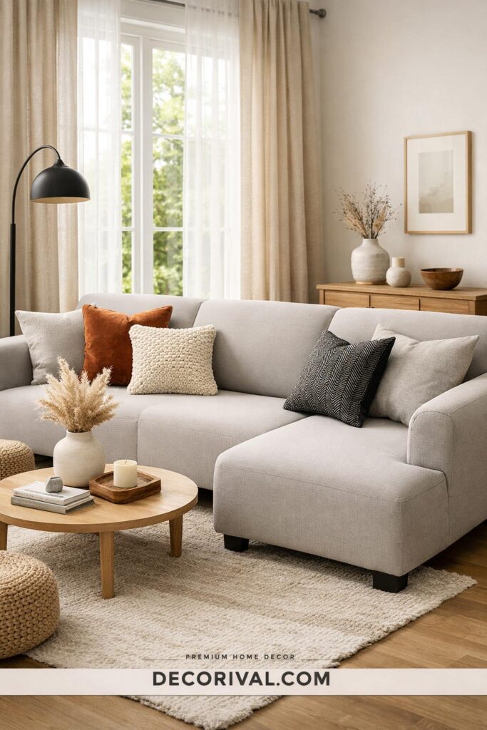 Sofa Slipcover Living Room Transformation