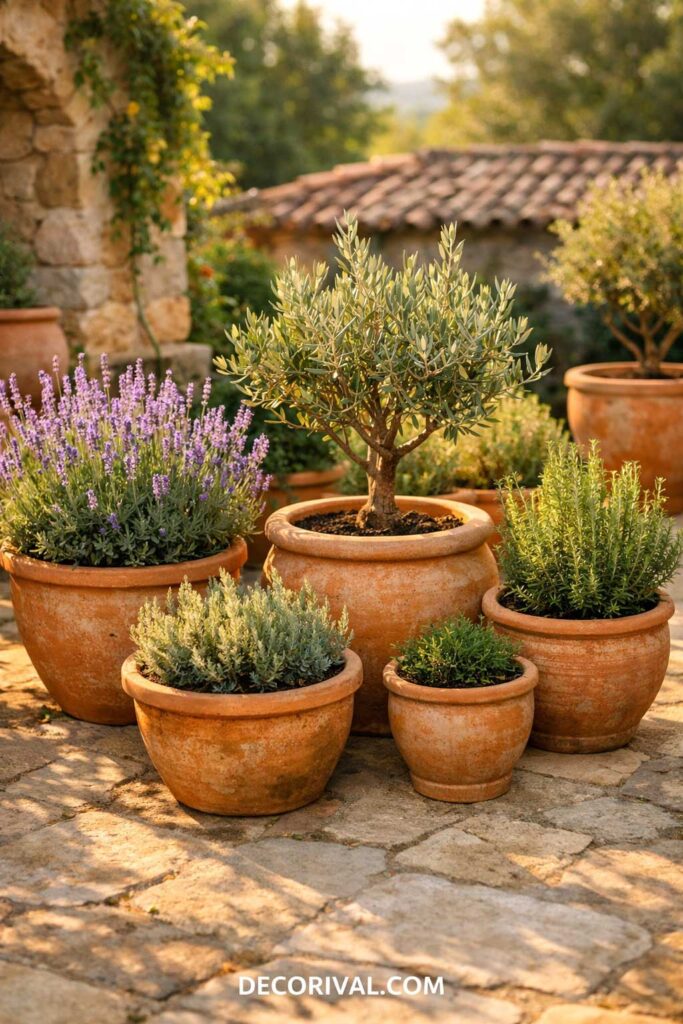 Terracotta Mediterranean Garden Planters