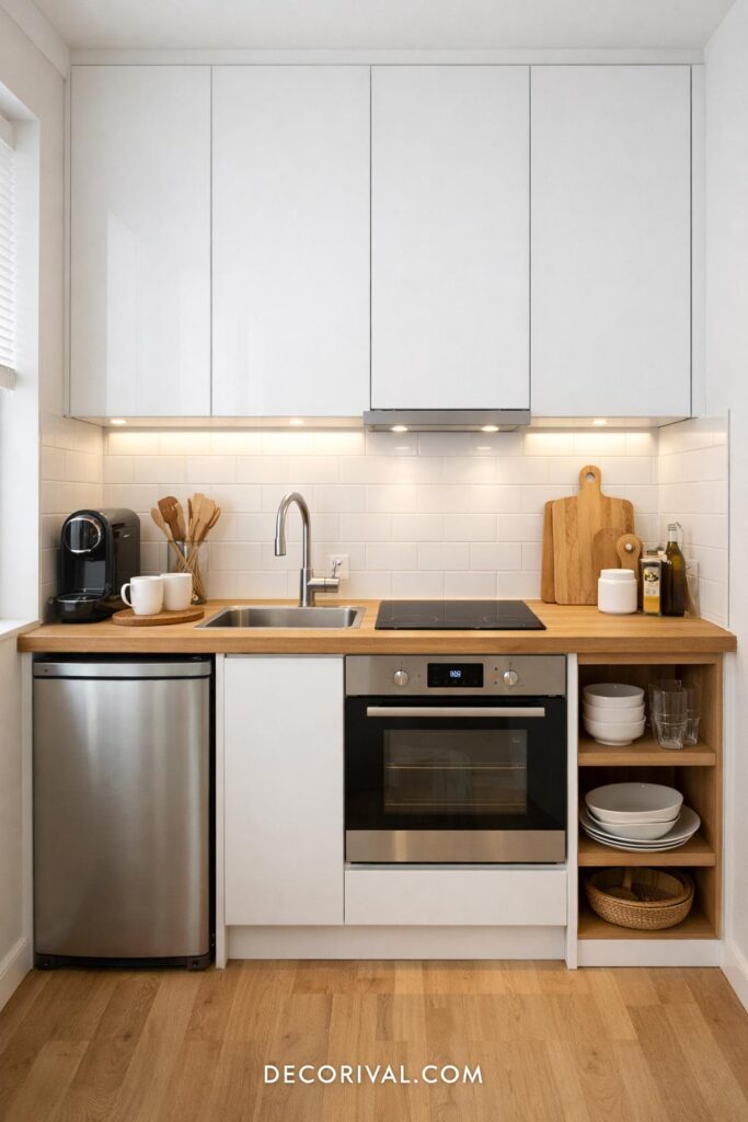 Tiny Apartment Kitchen Lighting Design