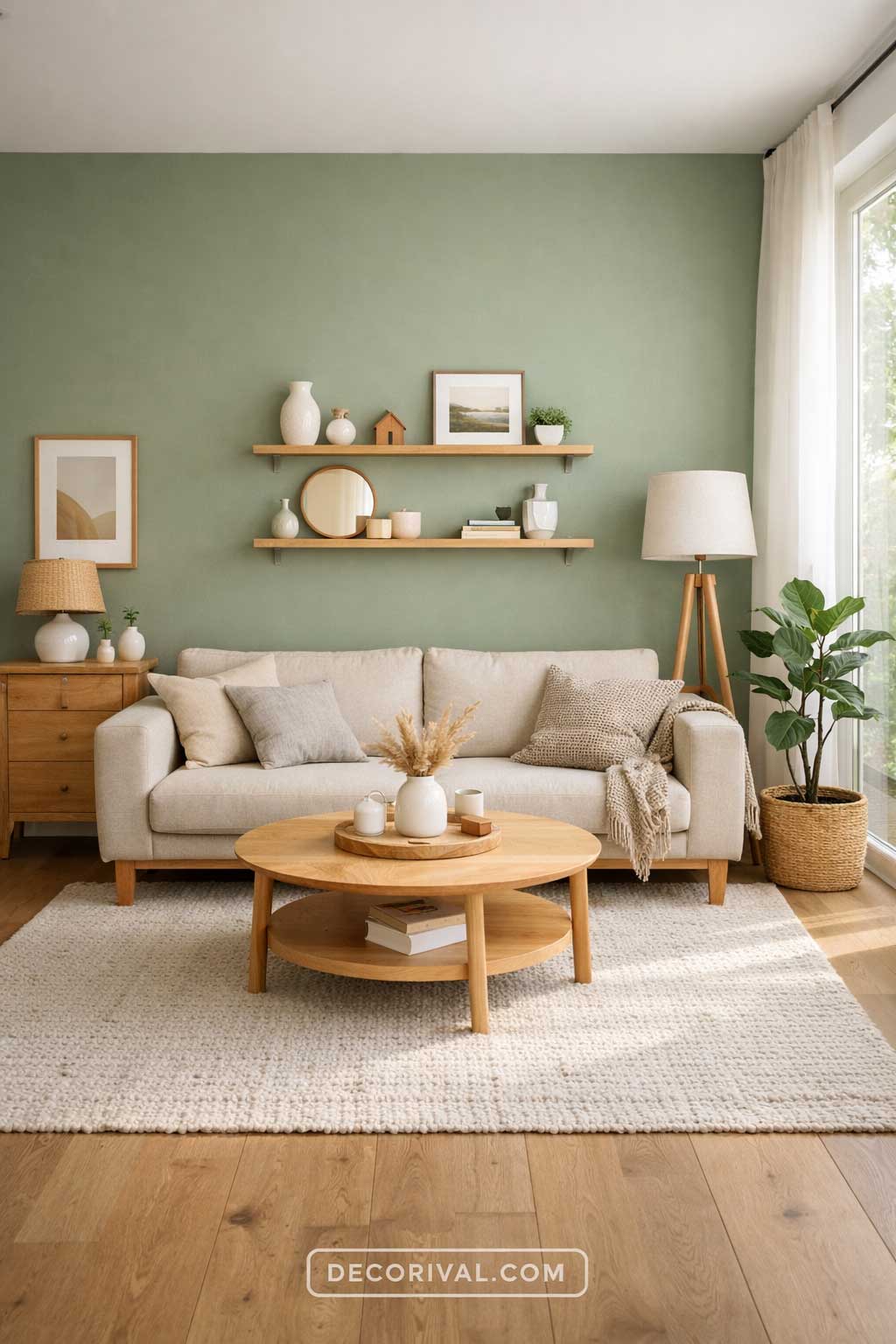 Sage Green Scandinavian Living Room Ideas - 6 Calm and Cozy Designs ...