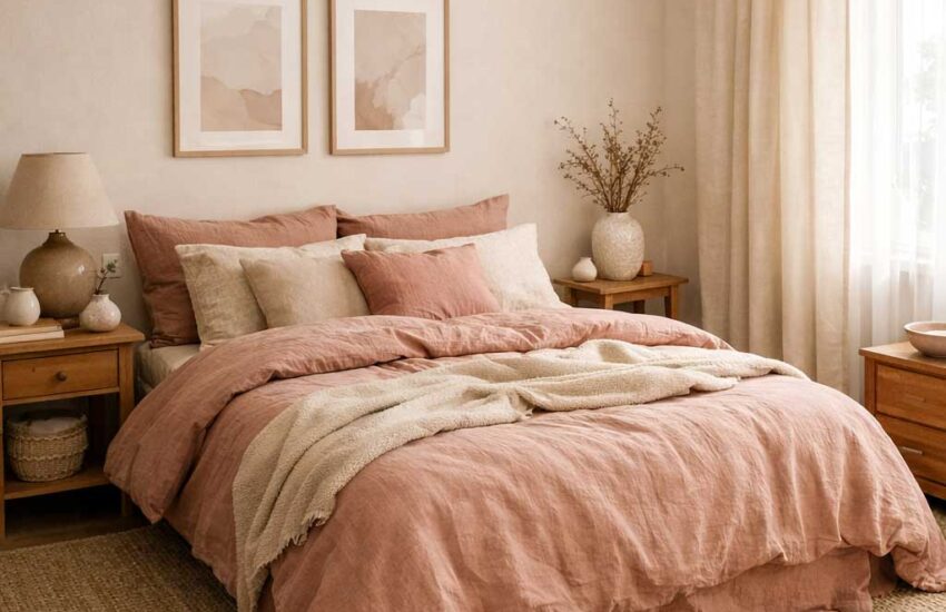 7 Earthy Pink Bedroom Ideas