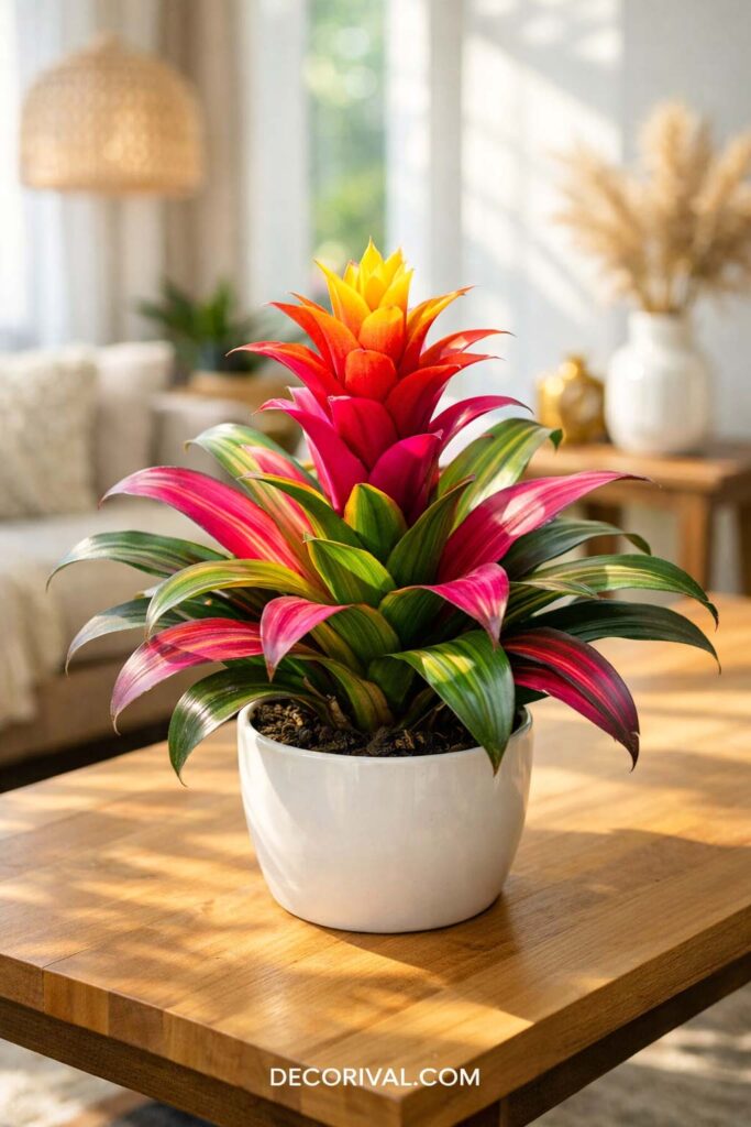 Colorful Bromeliad Indoor Plant