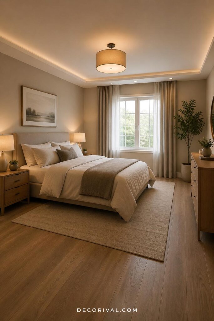 Cozy Layered Bedroom Styling
