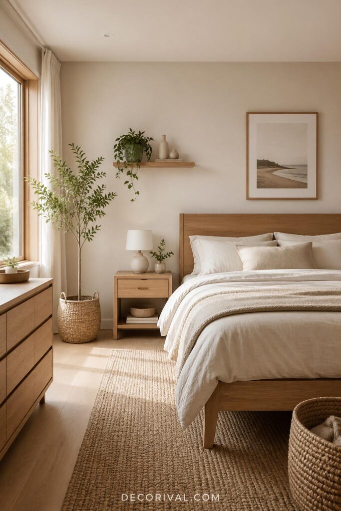 Minimalist and Natural Bedroom Style