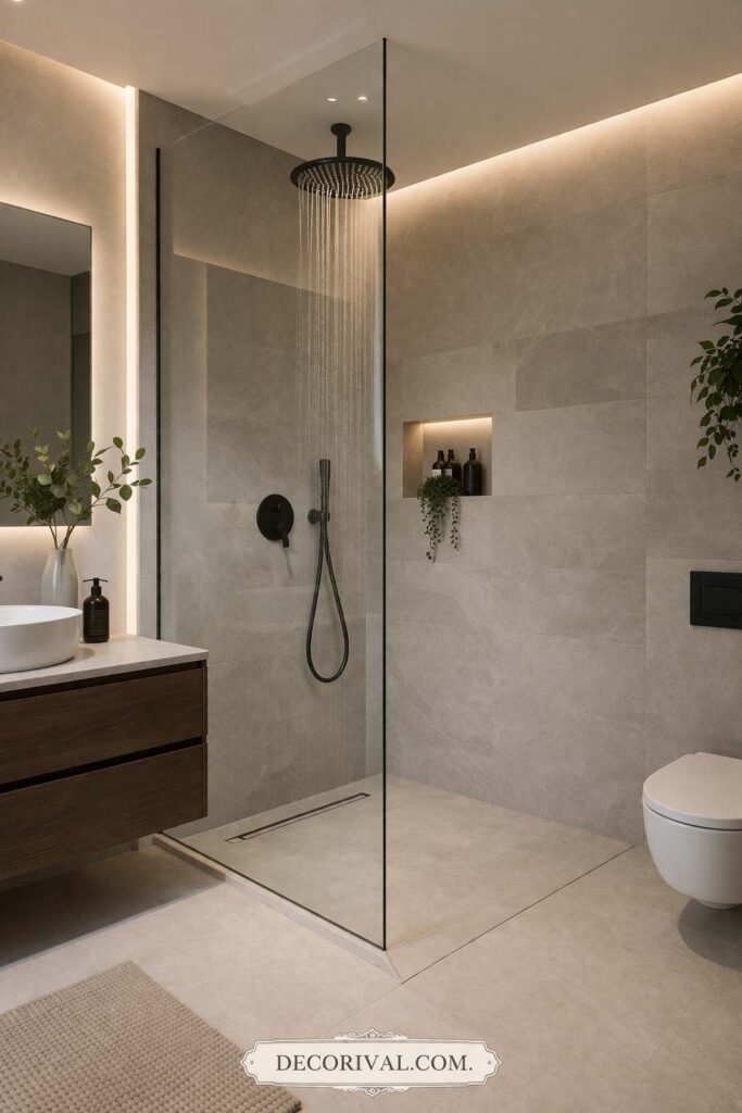 Modern Walk-In Shower Design